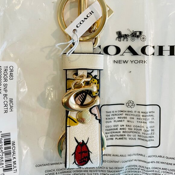 Coach Accessories Coach Trigger Snap Bag Charm Valet Keyring With